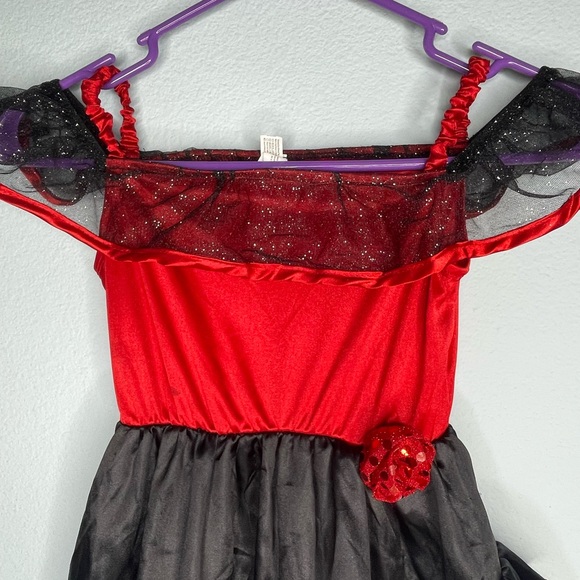 Girls Flamenco Dancer Costume 4-6 - Picture 3 of 8